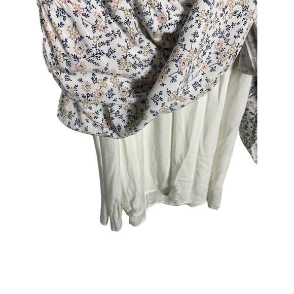 Lulu's Womens Floral print tiered midi dress White Size L - Picture 6 of 7